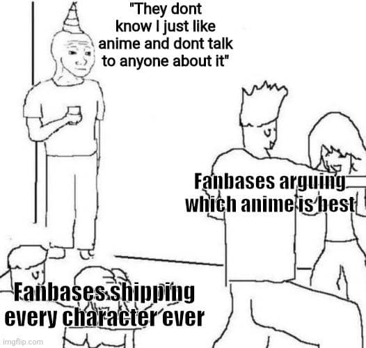 meme anime tentang kesepian