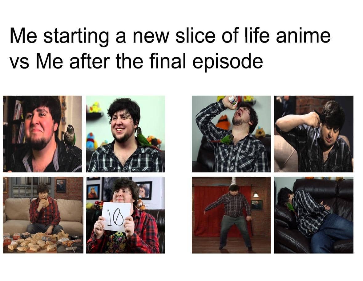 meme anime tentang momen yang bikin frustrasi