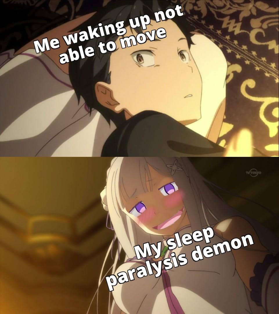 meme anime tentang ketindihan