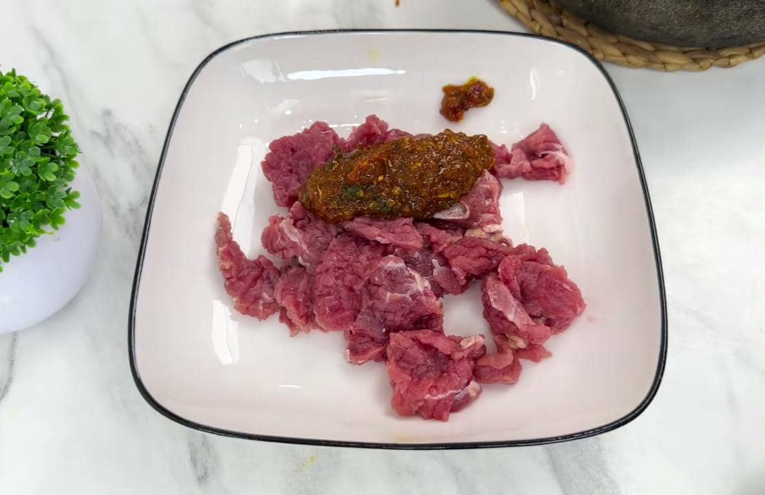 ilustrasi marinasi daging sapi 