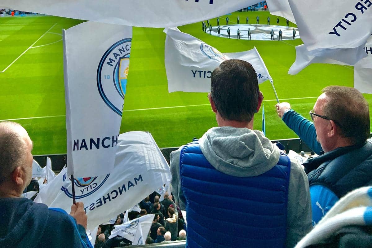 potret suporter Manchester City