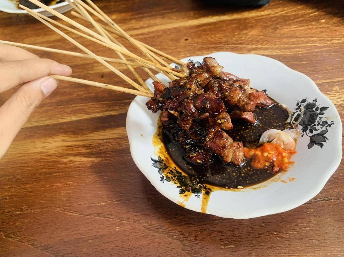 ilustrasi sate kambing
