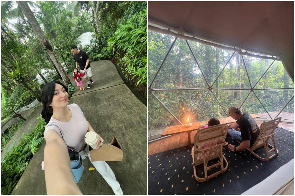 10 Potret Keluarga Asmirandah Glamping di Banyuwangi, Refreshing!