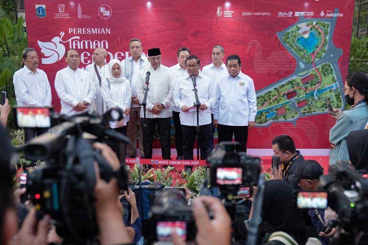 Pramono Hadirkan Ruang Publik Inklusif lewat Taman Bendera Pusaka
