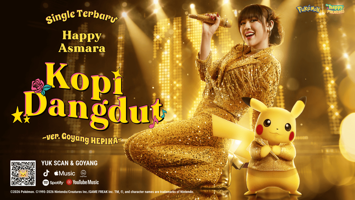 Pikachu Dangdut! Pokémon Gandeng Happy Asmara di Indonesia