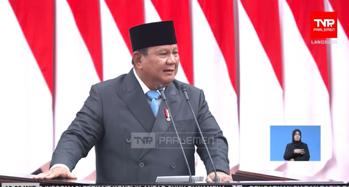 Prabowo Ingin Jaga Nilai Tukar Rupiah Rp16.800-Rp17.800 pada 2027