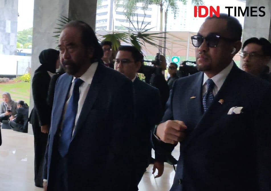 Surya Paloh Hadir di DPR Jelang Prabowo Pidato Rapat Paripurna