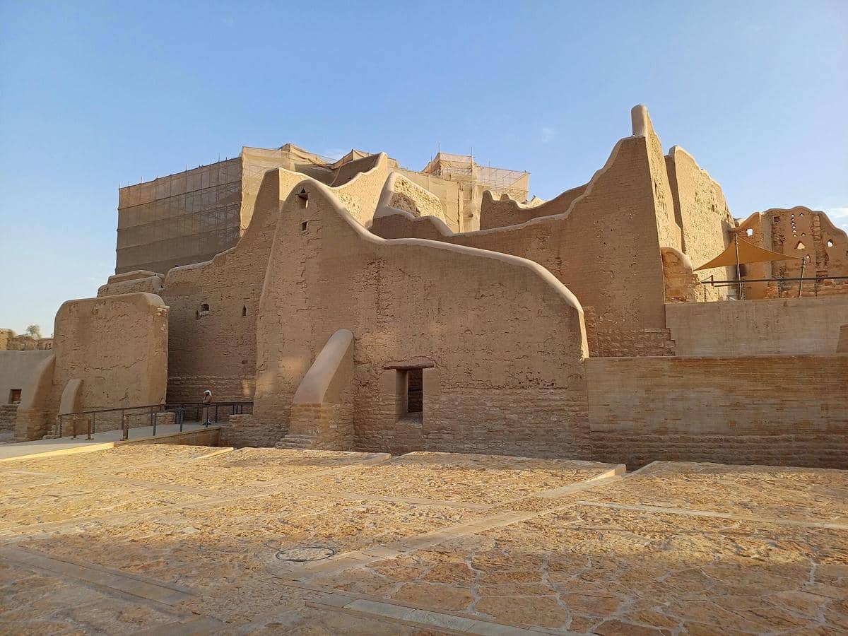 potret arsitektur di At-Turaif Diriyah
