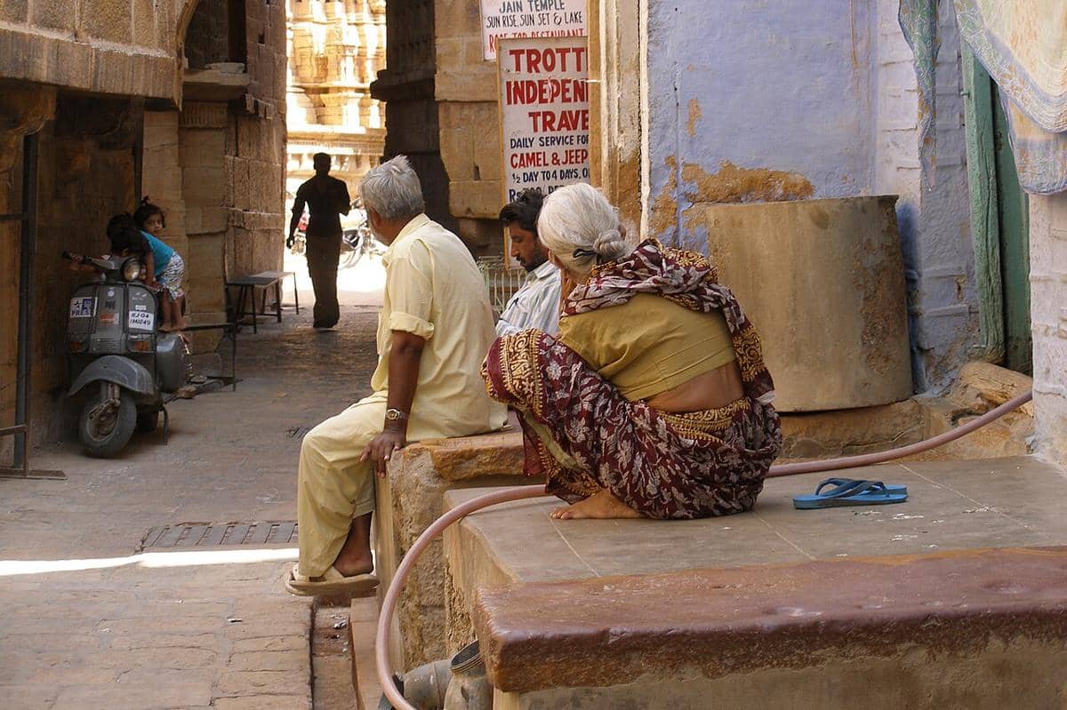 Penduduk di Jaisalmer Fort, India