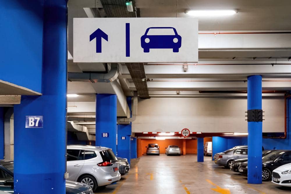 ilustrasi tempat parkir