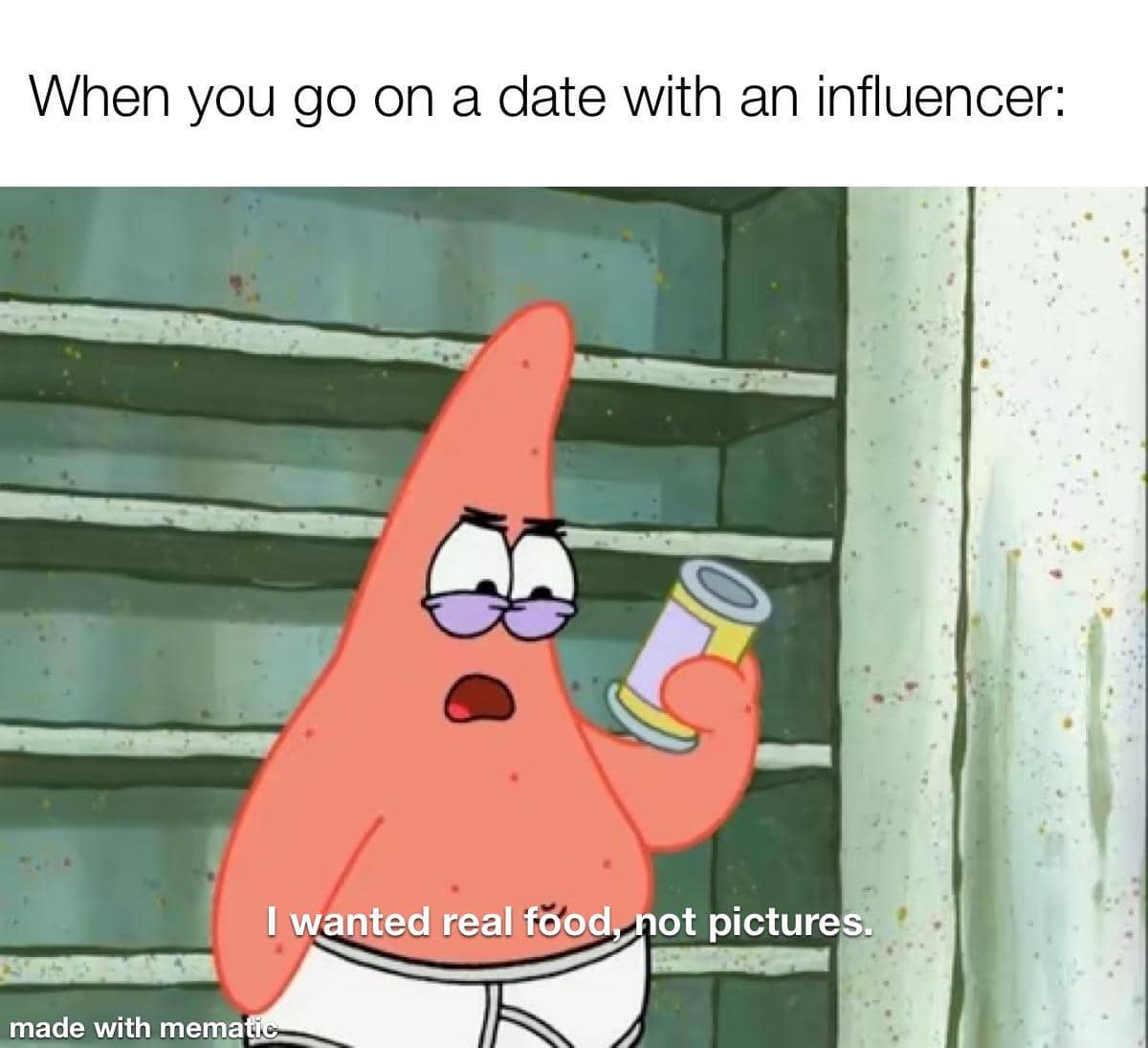 meme SpongeBob tentang kencan
