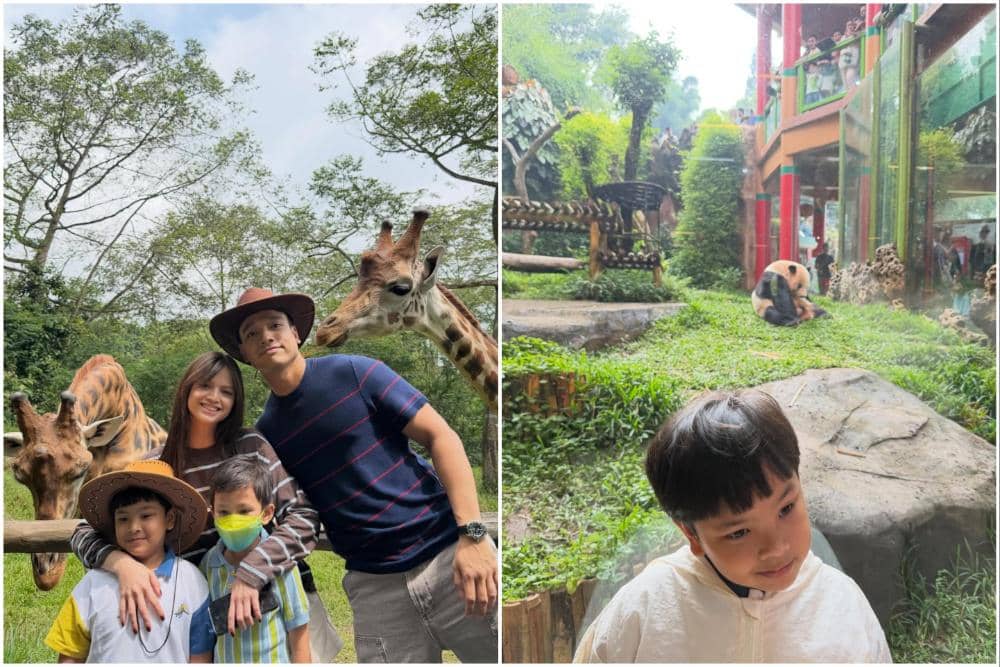 10 Potret Fadly Faisal Ajak Keponakan Liburan ke Taman Safari