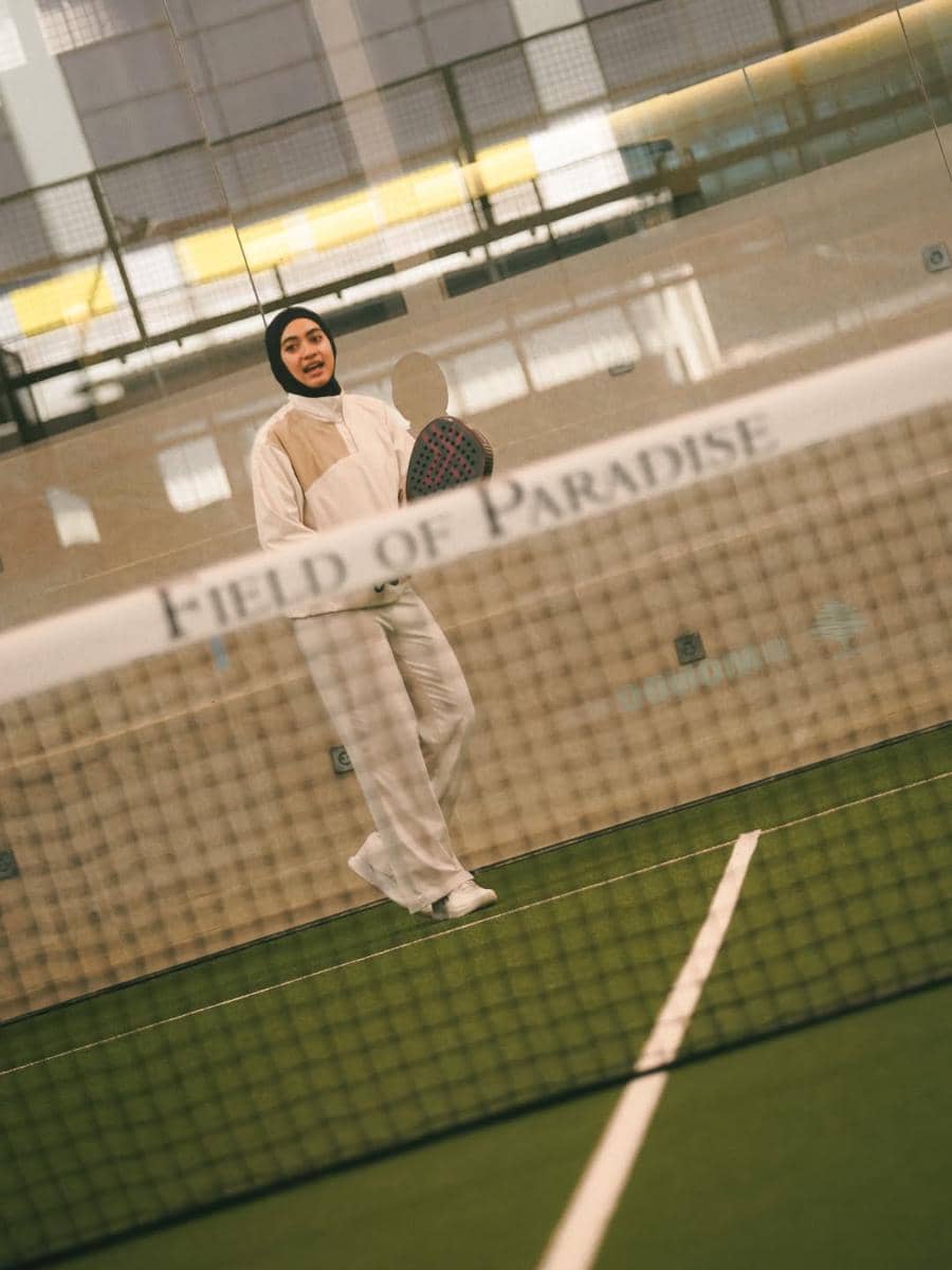 Ayudia Bing Slamet dan Ditto main padel bareng