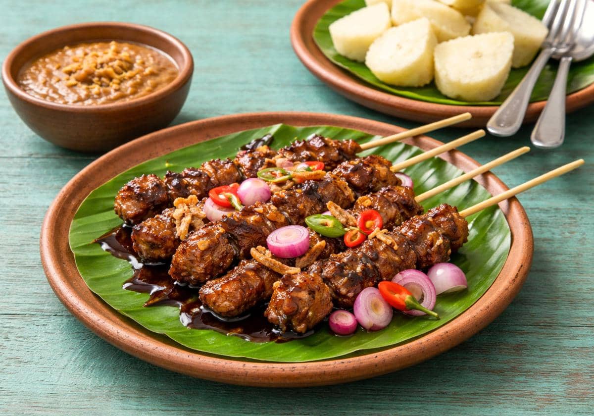 ilustrasi sate kambing bumbu kecap (pixabay.com/tifanitopan)