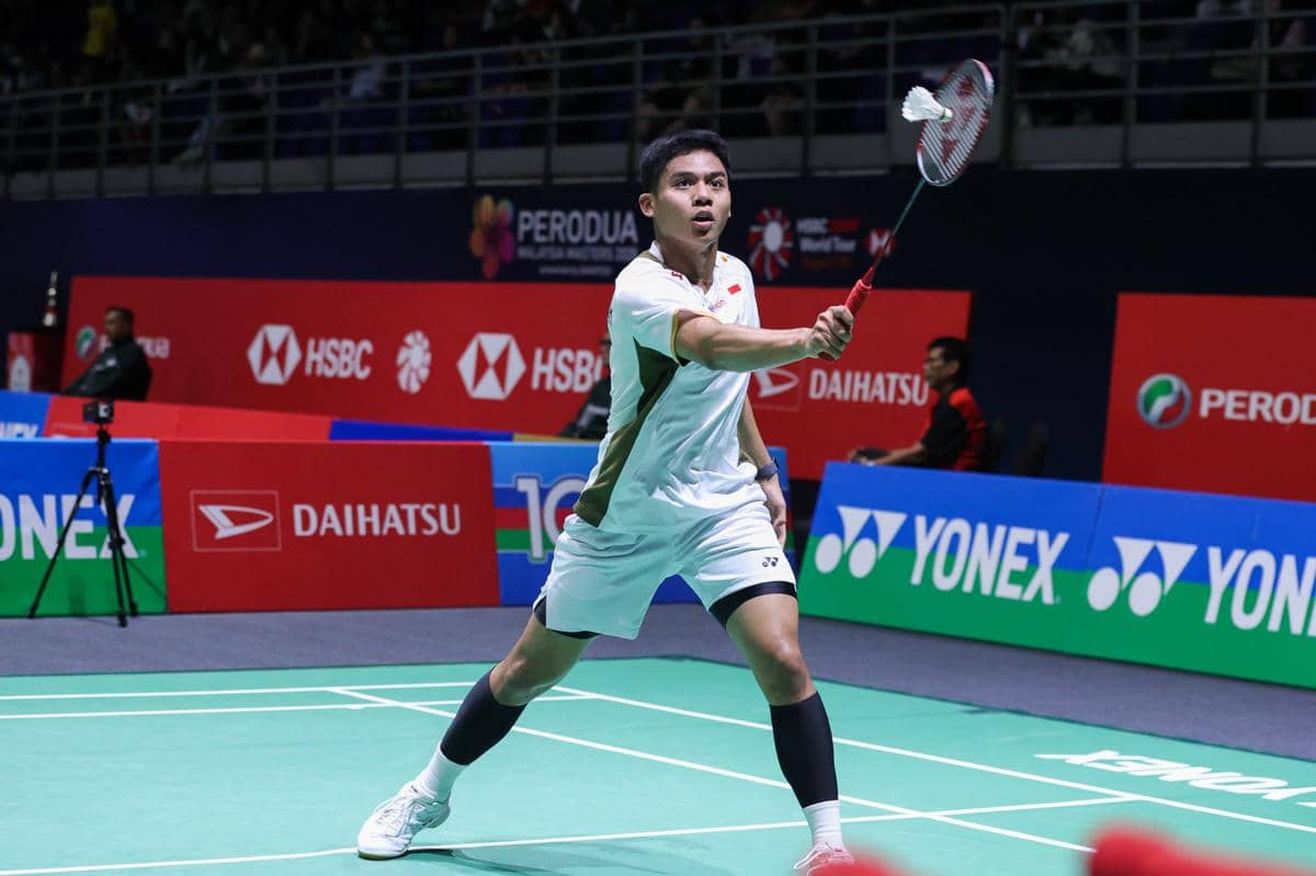 Moh. Zaki Ubaidillah di 32 besar Malaysia Masters 2026 (dok.PP PBSI)