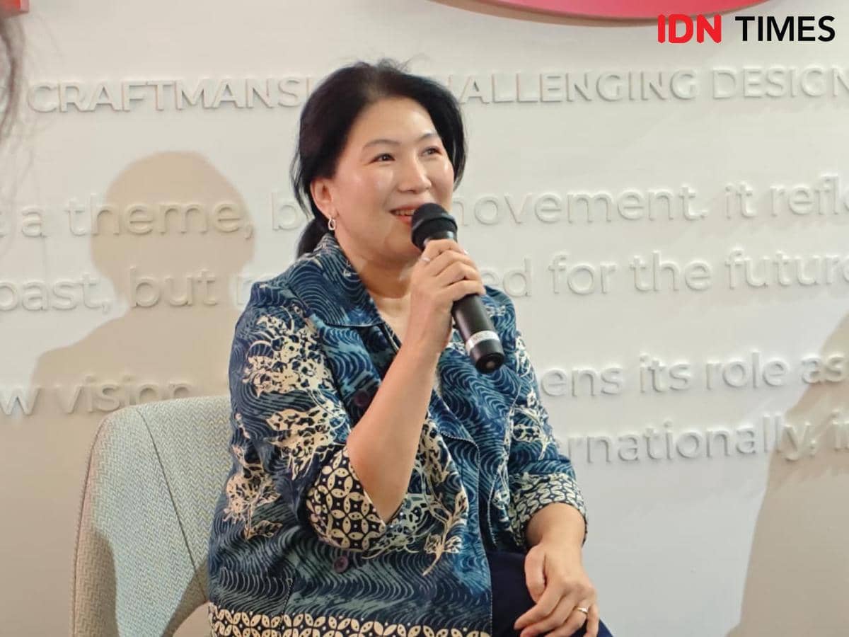 Thresia Mareta (Advisor JF3, Co-Founder PINTU, & Founder LAKON Indonesia) pada JF3 TALK 2026 Recrafted: Shaping The Future — Karya yang Kuat