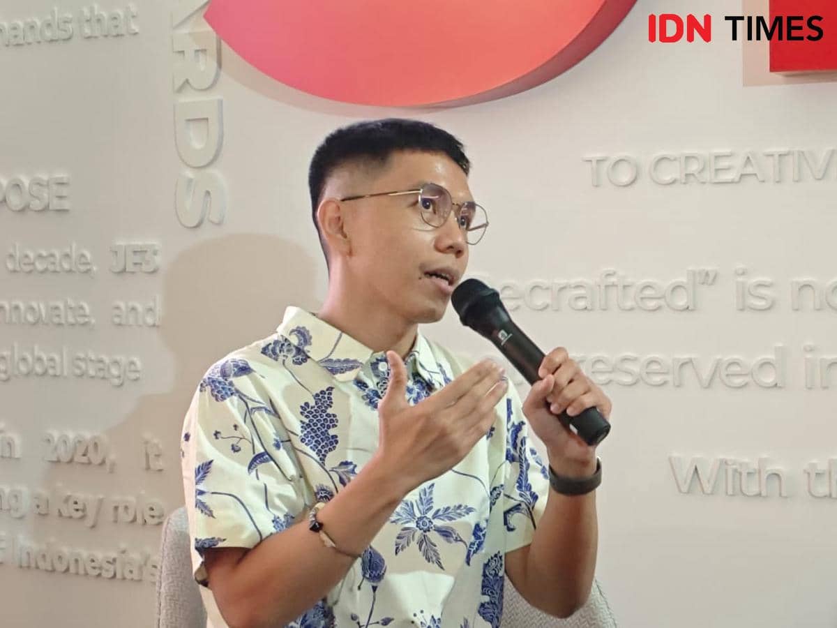 Daniel Ngantung (Editor Detik Wolipop) pada JF3 TALK 2026 Recrafted: Shaping The Future — Karya yang Kuat Tetap Butuh Cerita dan Komunikasi 