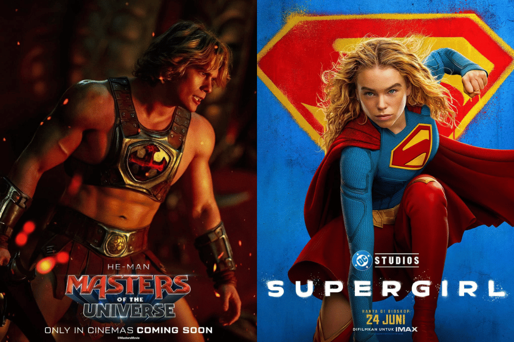 Film yang tayang di bioskop Juni 2026 (dok. Sony Pictures/Masters of the Universe | dok. Warner Bros./Supergirl)