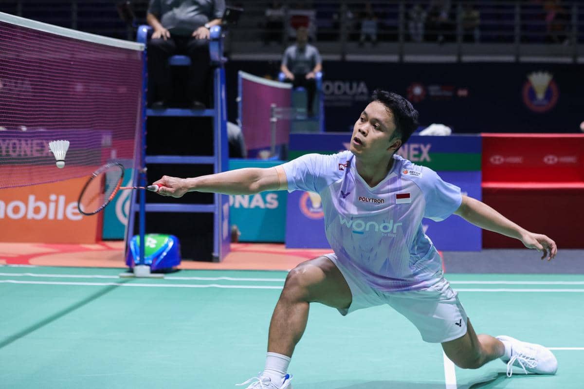 Anthony Sinisuka Ginting di babak 32 besar Malaysia Masters 2026 (dok.PP PBSI)