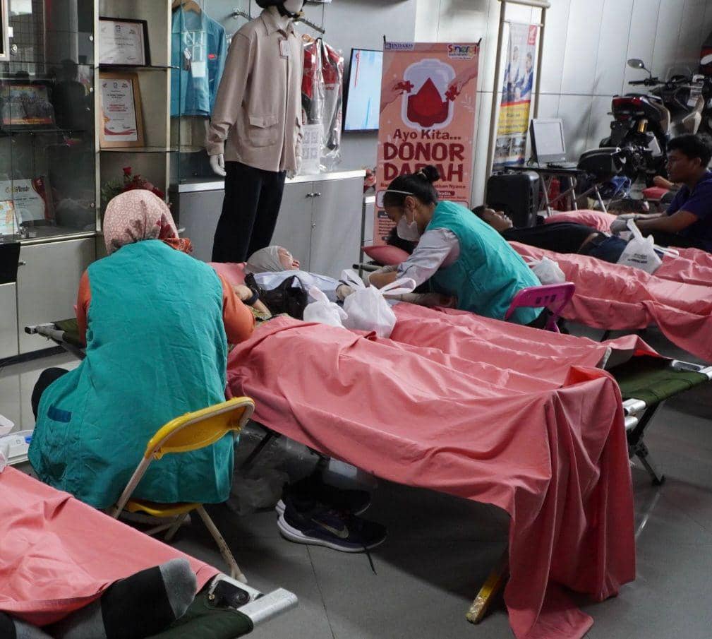 Anniversary Ke-60, Indako Trading Coy Gelar Aksi Donor Darah