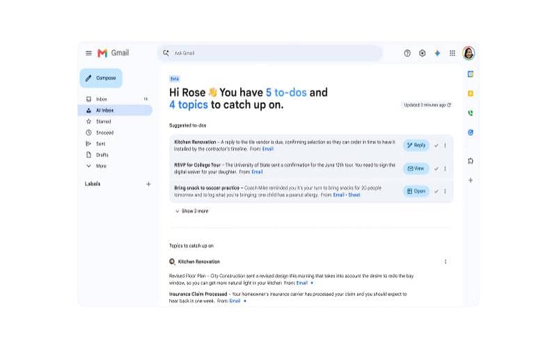 fitur-fitur baru AI Inbox