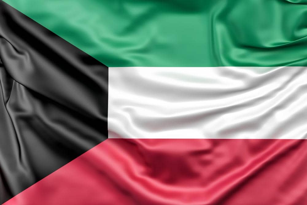 ilustrasi bendera Kuwait