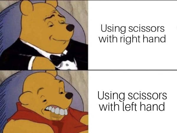 meme kartun tentang kiri dan kanan