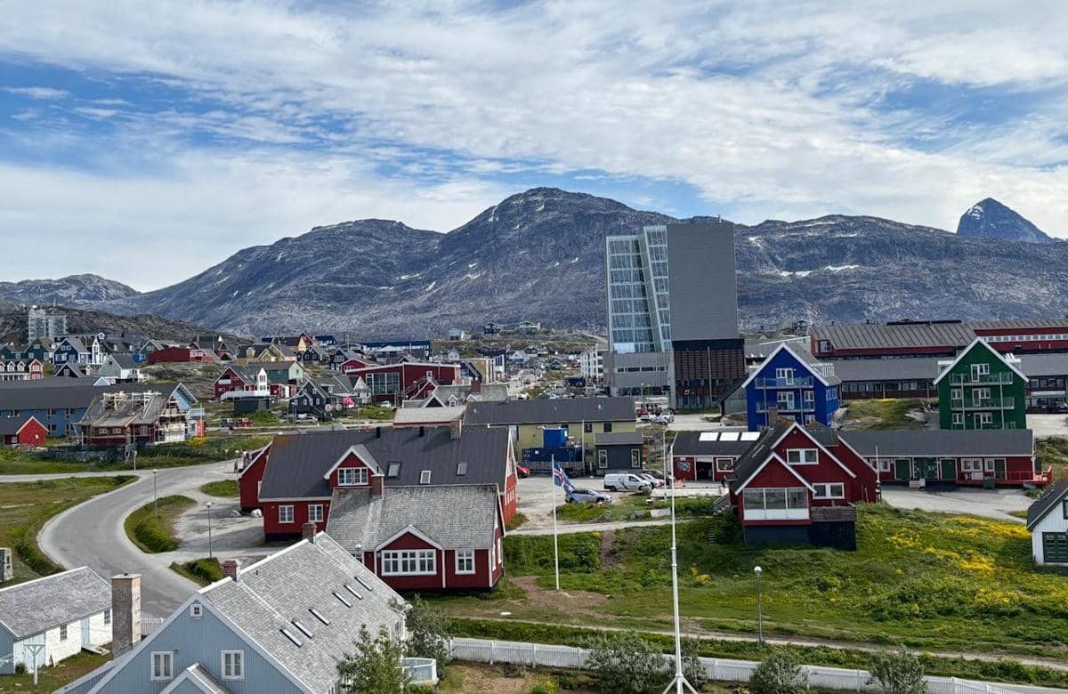 Sebuah wilayah di Kota Nuuk, Greenland.