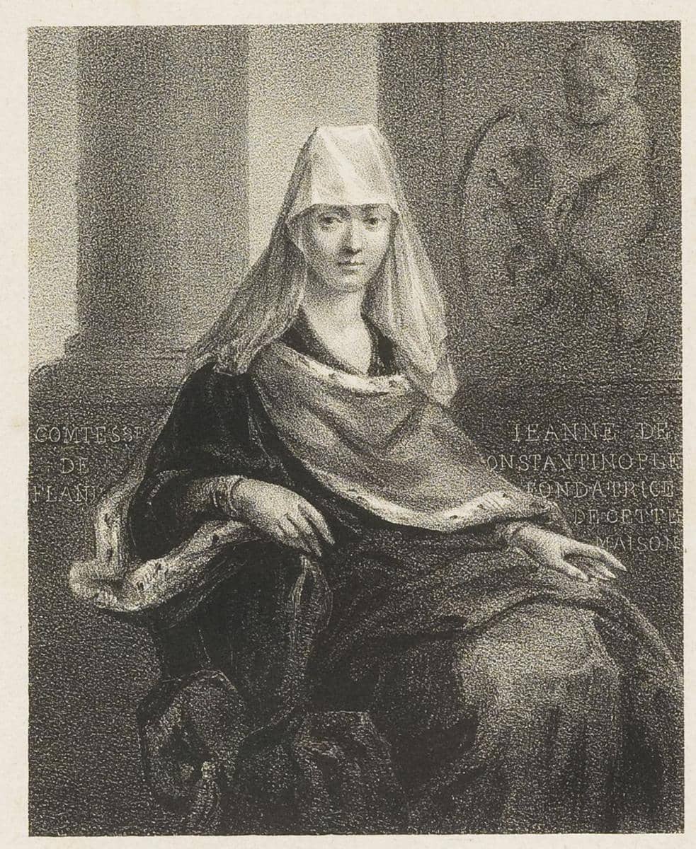 Jeanne de Constantinople, juga dikenal sebagai Joan dari Flanders, yang menjabat sebagai Countess Flanders dan Hainaut.