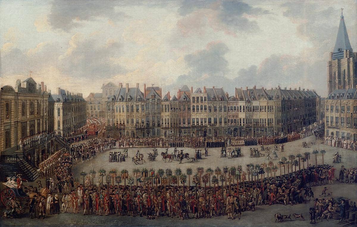 Karya seni berjudul La Procession de Lille yang dilukis oleh seniman Prancis François Watteau. Lukisan ini menggambarkan prosesi keagamaan besar yang melintasi Grand'Place di Lille.