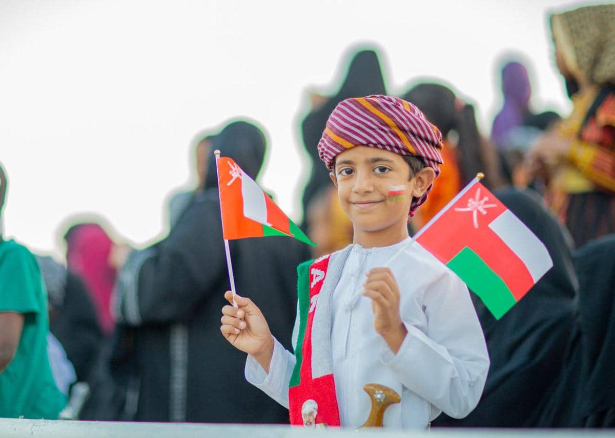 ilustrasi bendera Oman