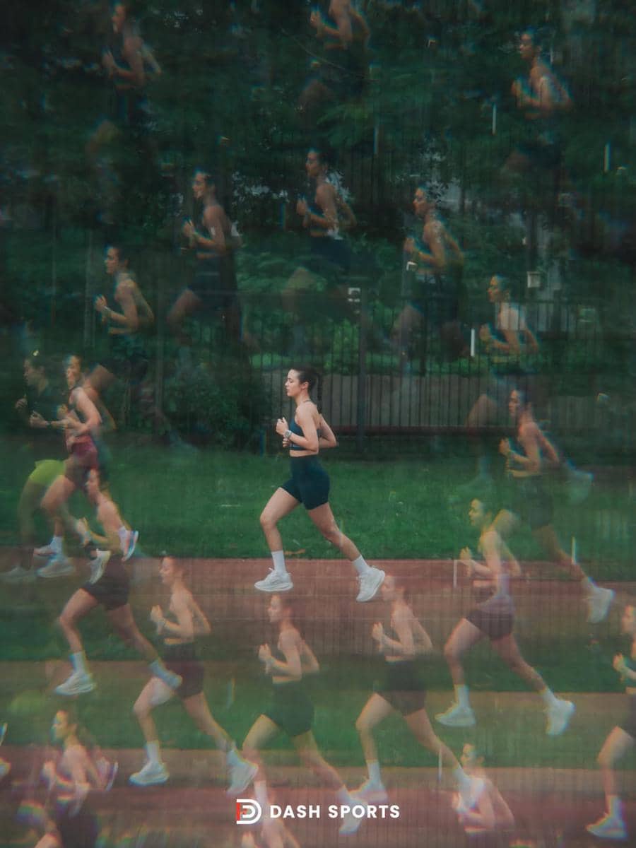 Amanda Rawles latihan interval running
