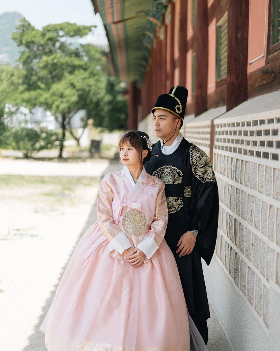 Photoshoot keluarga Gritte Agatha di Gyeongbokgung Palace