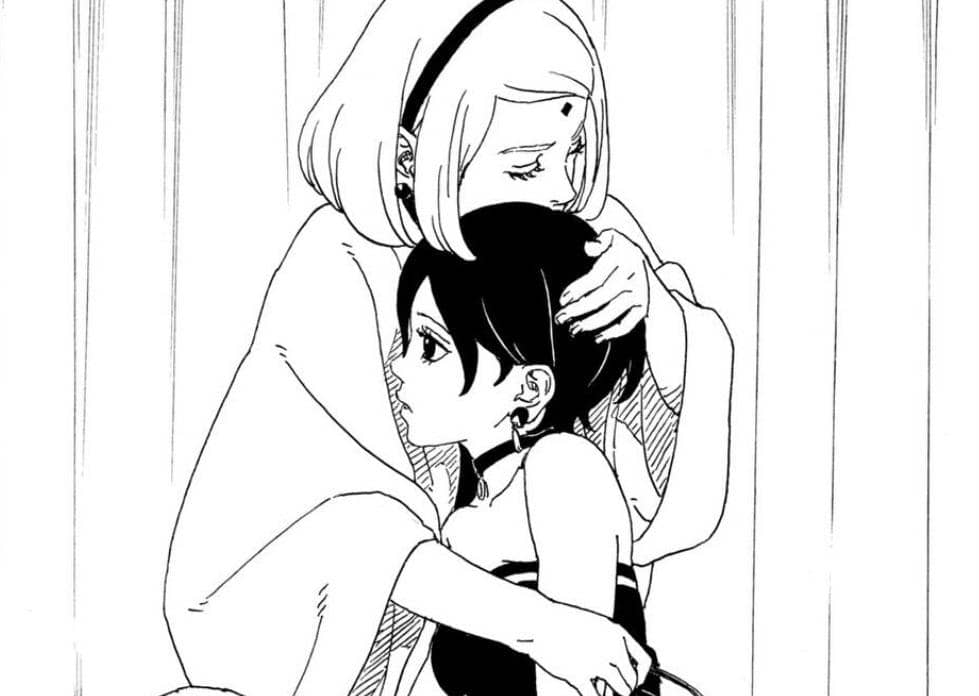Pembahasan Boruto TBV Bab 34, Momen Keluarga Sakura dan Sarada Uchiha