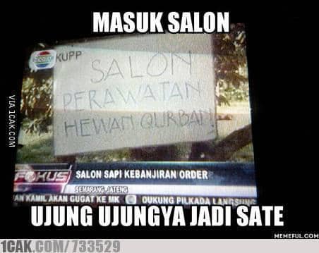 Meme Hewan Kurban Idul Adha 2026