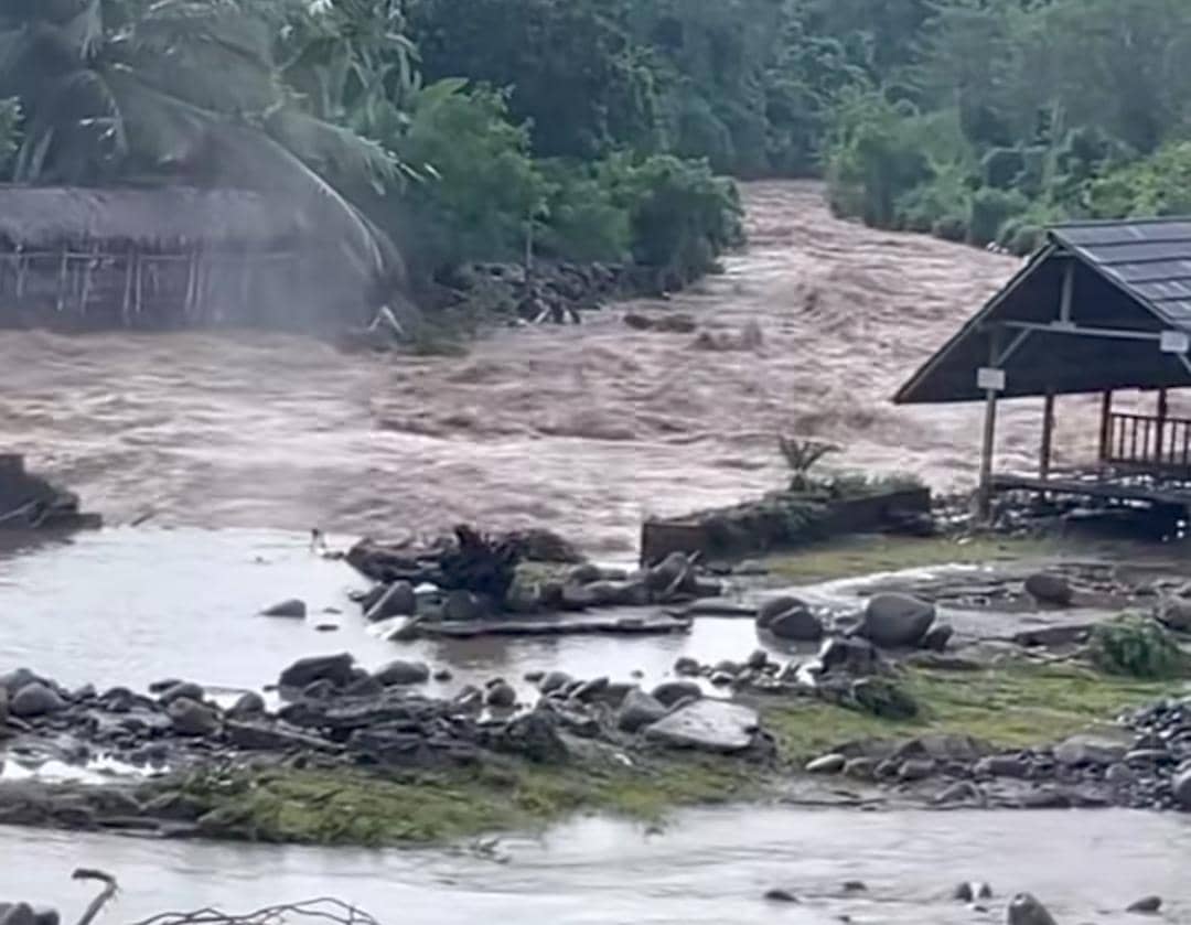Kondisi banjir di Empat Lawang.