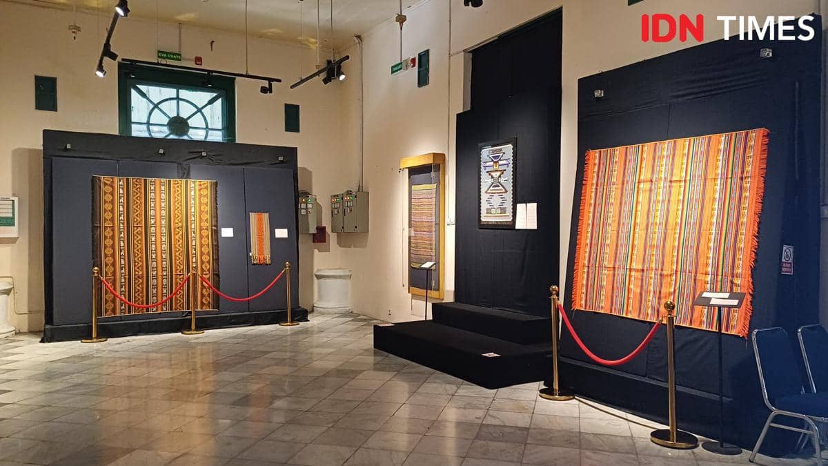 Potret area dalam Museum Tekstil, Jakarta Barat
