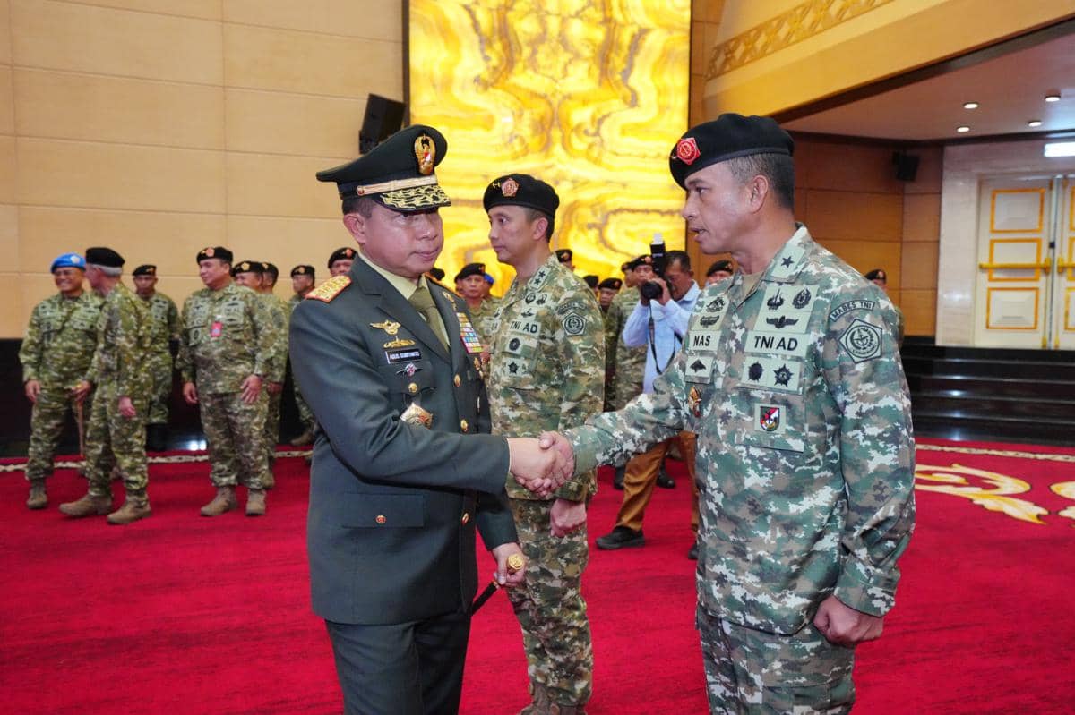 Panglima TNI Lantik Sejumlah Pati, Brigjen Muhammad Nas Jadi Kapuspen