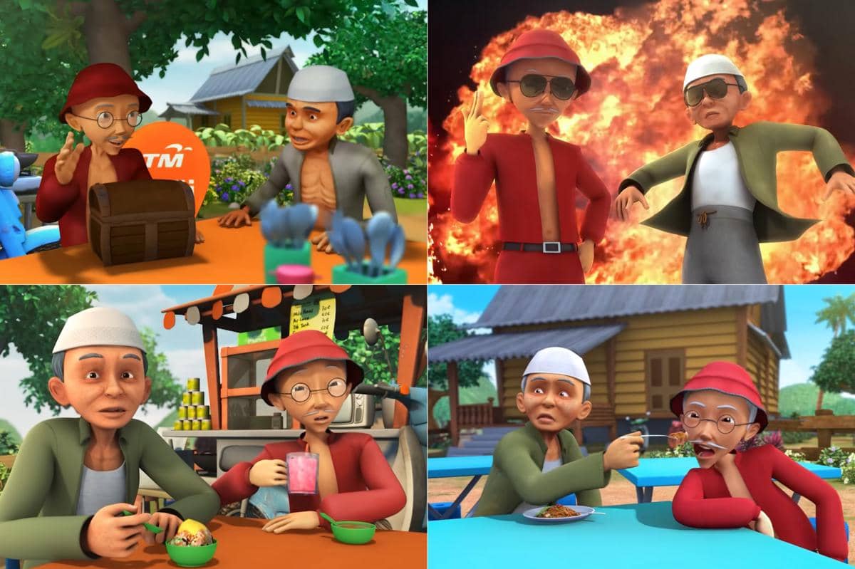 duo Tok Dalang dan Uncle Ah Tong, sepasang kakek tua yang telah bersahabat sedari kecil