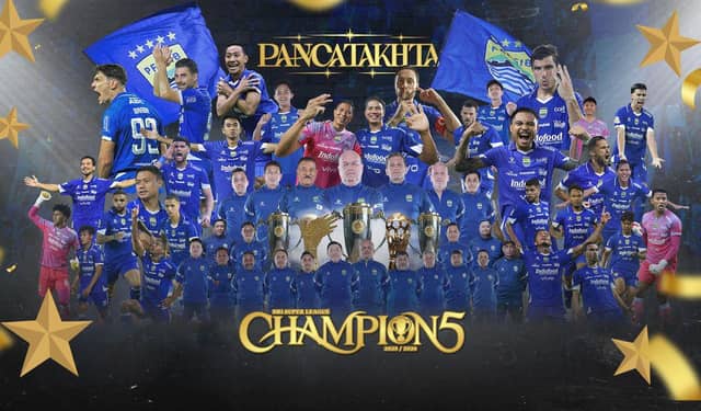 Persib Jadi Tim Pertama Hat-Trick Juara di Era Liga Indo…
