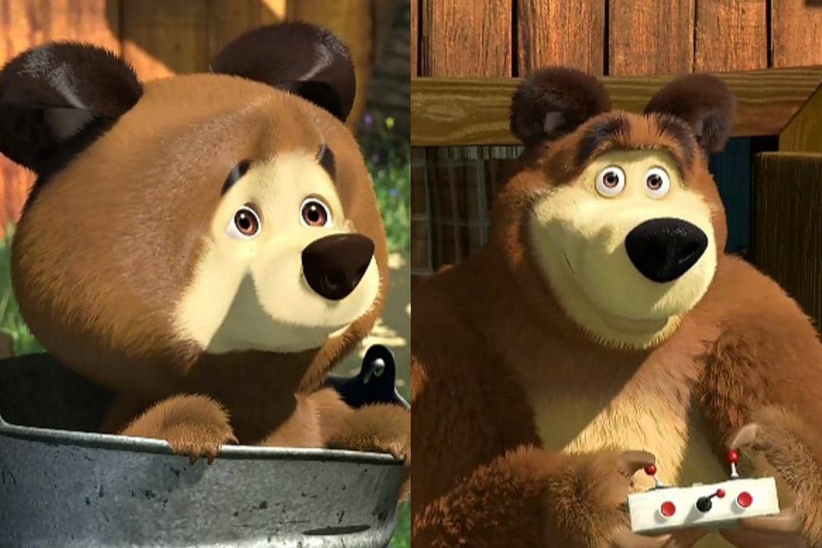 7 Potret Masa Kecil Karakter Masha and the Bear yang Bikin Gemas