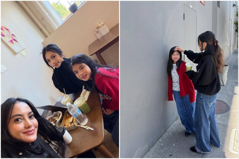 10 Potret Ririn Ekawati Mengunjungi Anak Pertama di US, Happy!