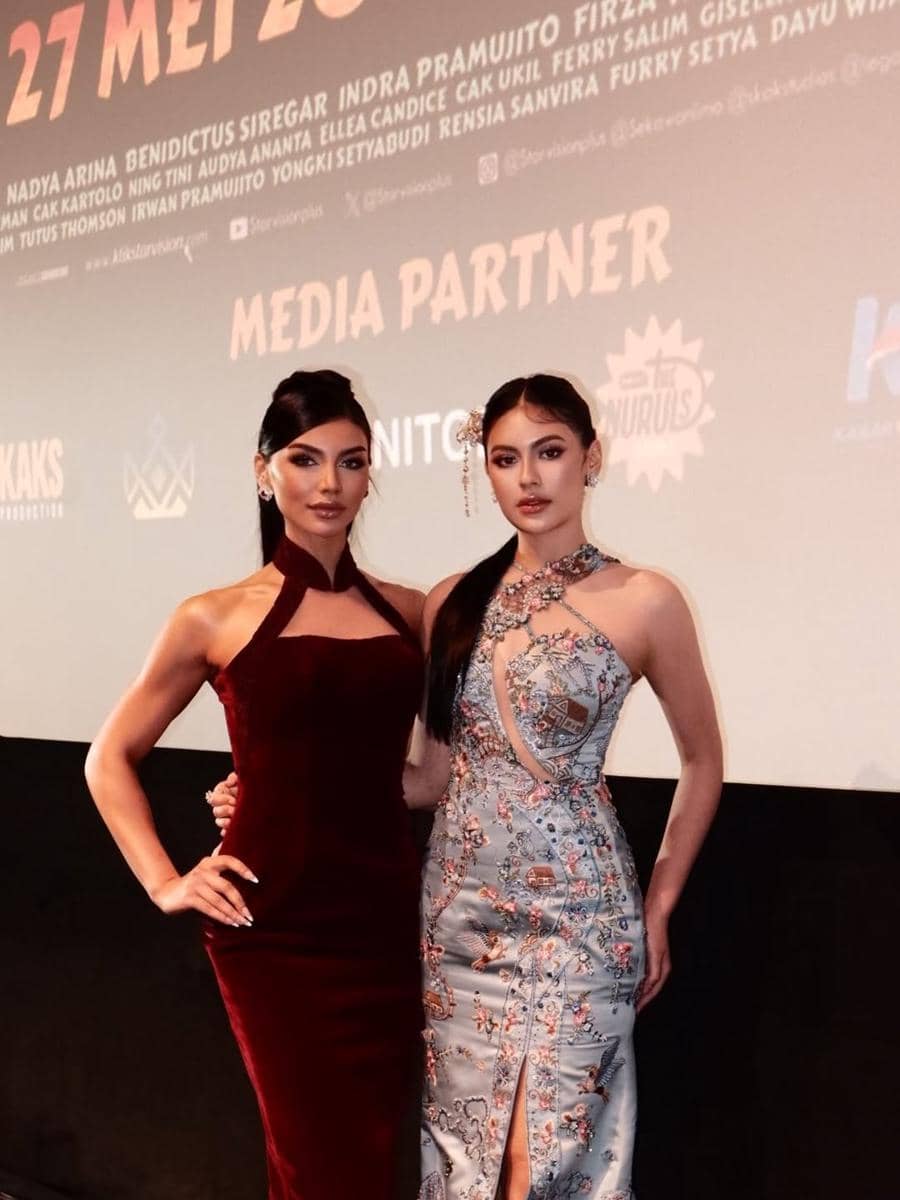 potret Karina Moudy di Gala Premiere Sekawan Limo 2