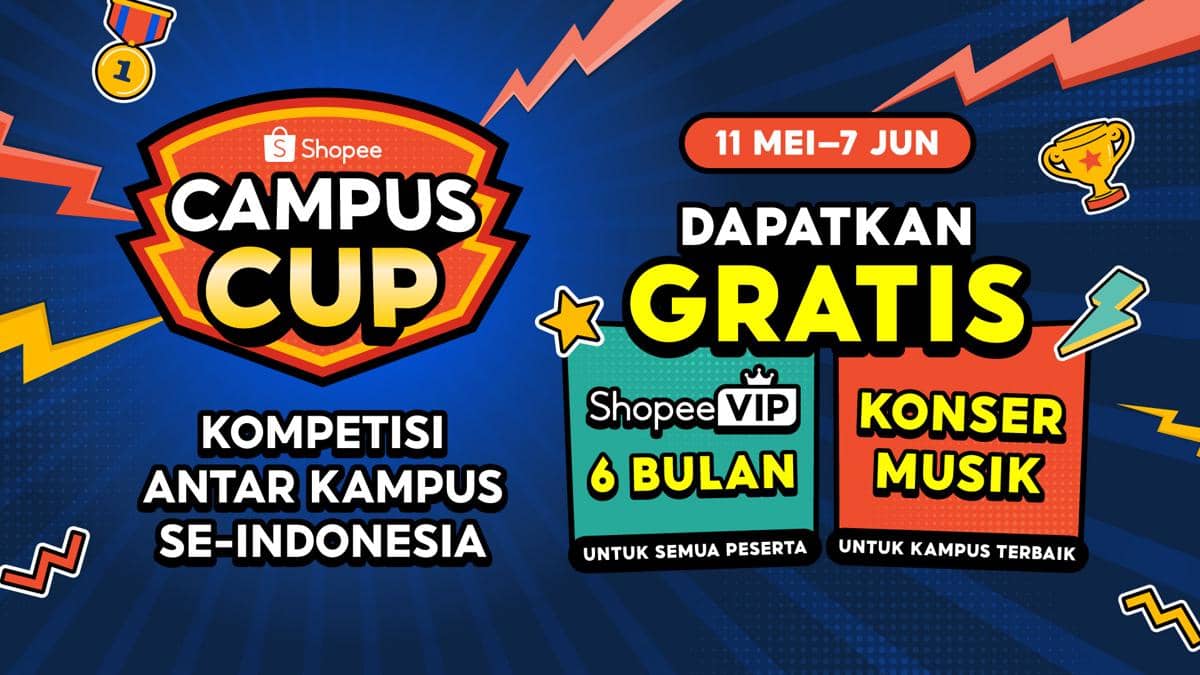 Ini Waktunya Ikuti Shopee Campus Cup, Menangkan Konser Musik Gratis!