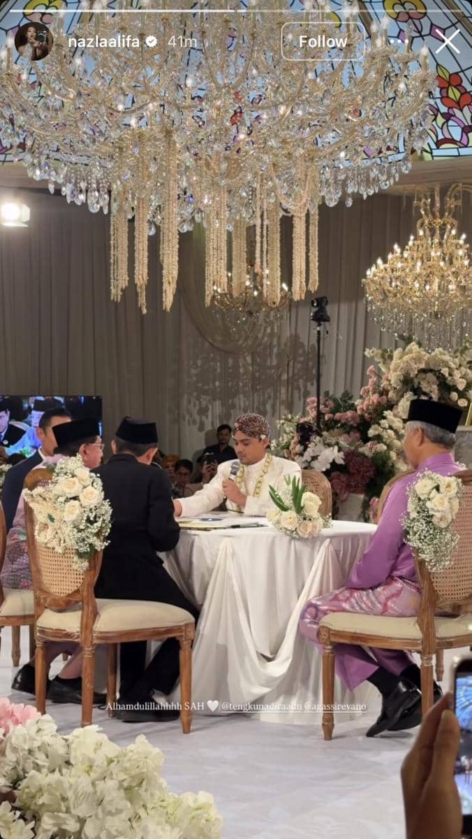 Dekorasi pernikahan Tengku Nadira