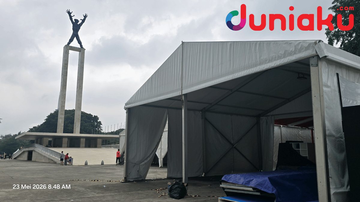 Galeri Kondisi Lapangan Banteng Setelah Djakarta Ennichi 2026 Batal
