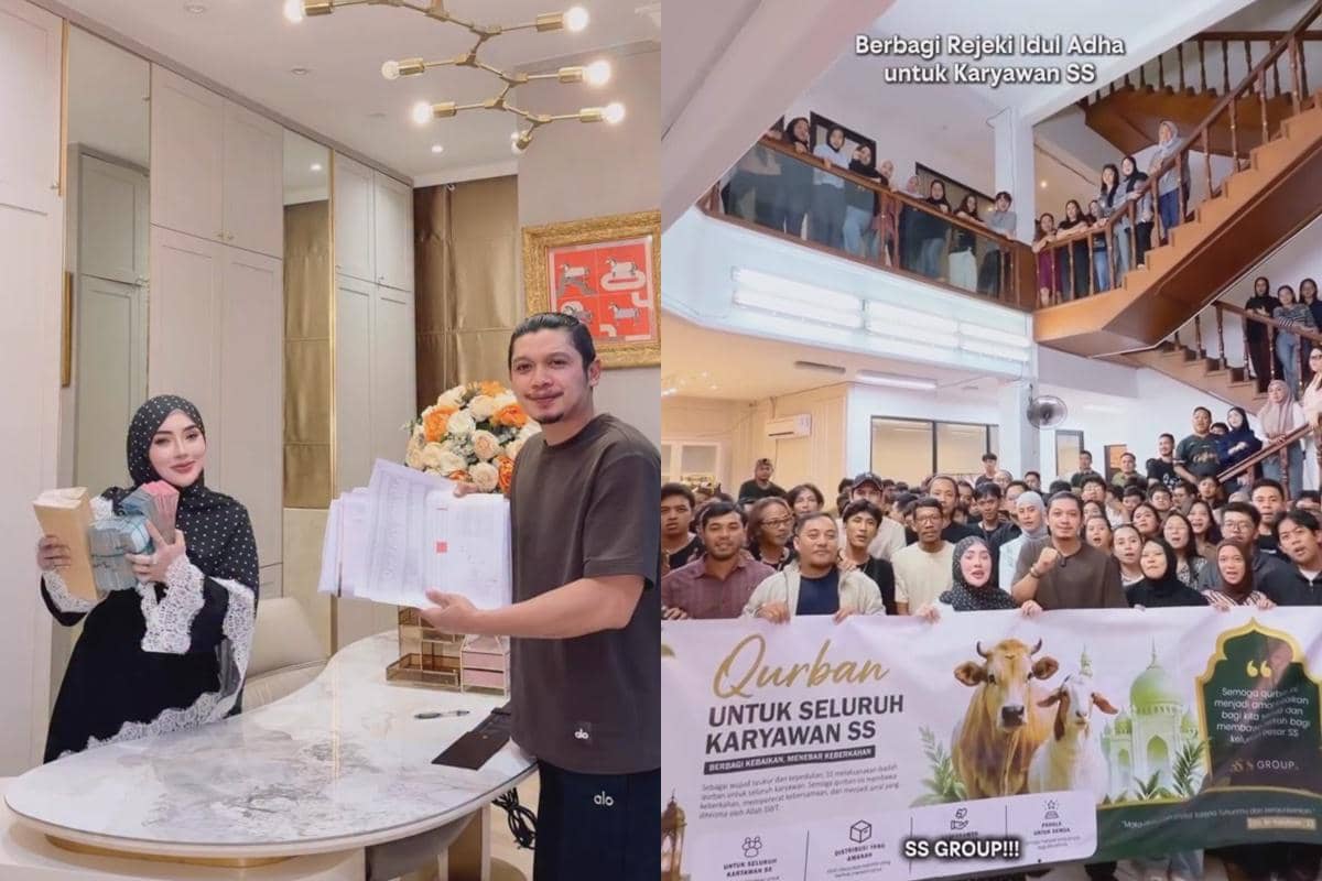 7 Potret Shella Saukia Bagi-Bagi THR Jelang Lebaran Idul Adha