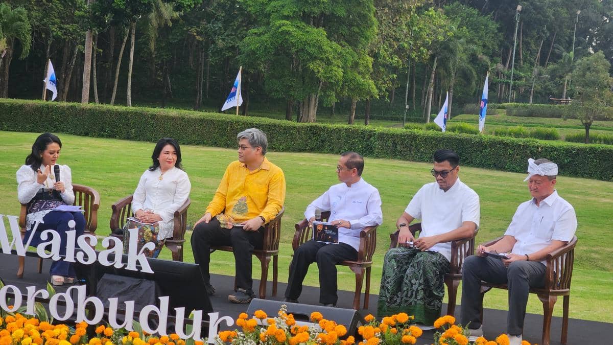 Jumpa pers Perayaan Tri Suci Waisak di Kompleks Borobudur Cultural Center ,Candi Borobudur. (IDN Times/Bandot Arywono)