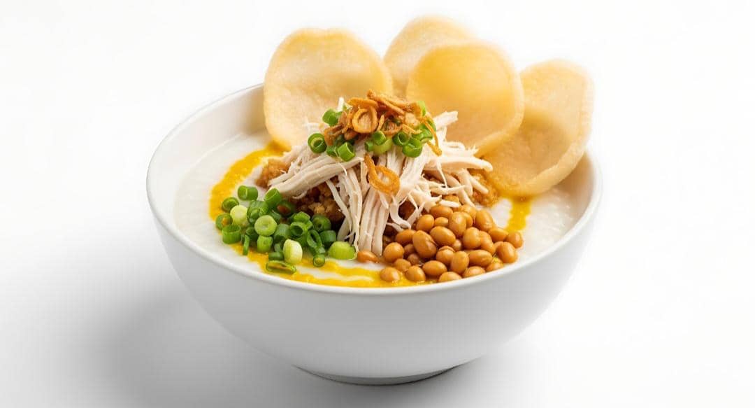 ilustrasi sajian bubur ayam