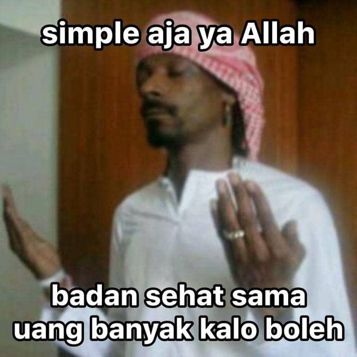meme doa orang pasrah